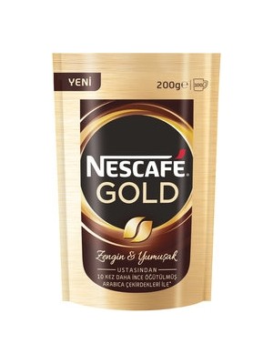 Nescafe Gold Yumuşak Lezzetli Öğütülmüş Kahve 200 gr