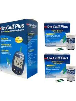 On Call Plus Ölçüm Cihazı + 2kutu (100 Ölçüm) Ölçüm Stribi