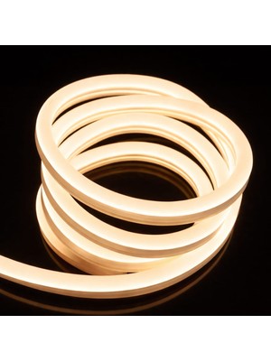Sakin Enerji Neon Şerit LED 220 Volt Esnek Silikonlu Aydınlatma + Fiş Dahil