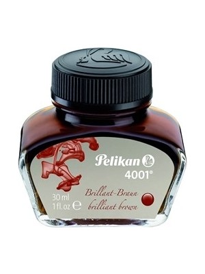 Pelikan 4001 Kahverengi Yazı Mürekkebi 30 ml Sarf Malzemeler İçin Uygun