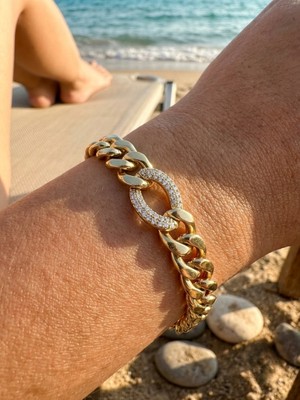 Zarene Silver Xuping 14K Taşlı Gurmet Bileklik
