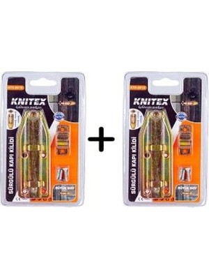 Knitex Kapı Kilidi Sürgülü Büyük Boy KTX-2812 9462- 2 Adet Erpilsan Elektronik