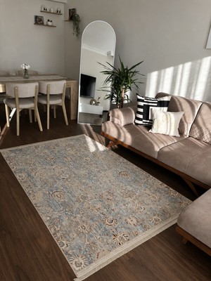 Halımax Crea Halı Panama PN06K Anadolu Motifli Krem Vintage Salon Mutfak Koridor Halısı Etnik Yolluk