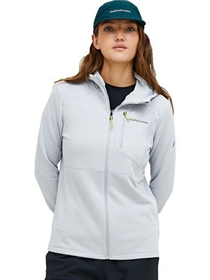 Peak Performance W Traıl Polartec Zıp Hood Kadın Günlük Sweatshirt G80183090T Beyaz