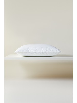 Ocean Home Textile %100 Pamuk Kumaş Kaz Tüyü Konforunda Saten Biyeli 900 gr Mikrojel Yastık 50 x 70 cm