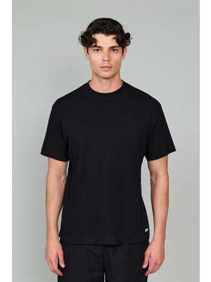 Vaneda Waffle Tee T-Shirt Siyah