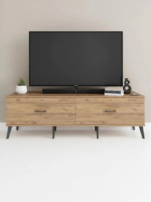 Dienni Kronos Tv Ünitesi 2 Çekmeceli  176X59X51 Antrasit-Çam/çam