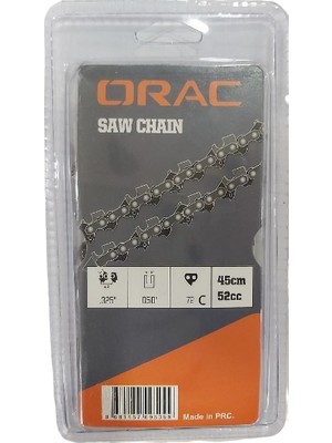 Orac Kesik Zincir 3.25 36 Diş Köşeli