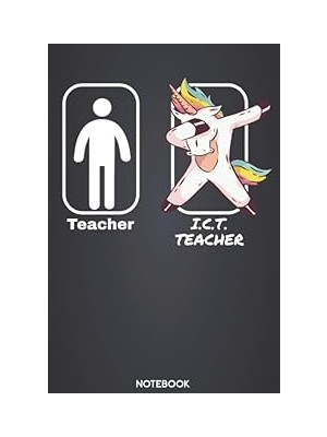 Belirtilmemiş Teacher - I.c.t. Teacher Notebook: 6'x9' 120 Blank Pages - Calendar Journal | Christmas Present, Bi