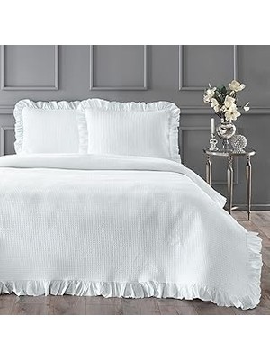 Belirtilmemiş Linens Bsp Tek Kişilik Yatak Örtüsü Seti Beyaz