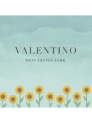Belirtilmemiş Valentino Mein Erstes Jahr: Baby Tagebuch I Babyalbum I Erinnerungsalbum I Eintragealbum I Kinderbu