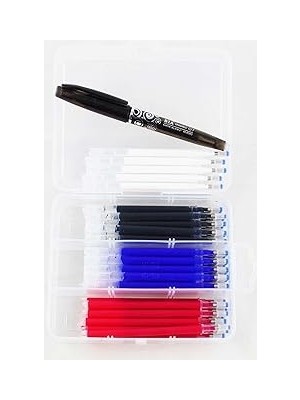 Belirtilmemiş Işkur Makina Isı ile Uçan Silinebilen Refill Kalem Içi ve Kalem Seti 40 Adet, 04062021UKLM