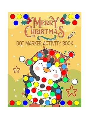 Belirtilmemiş Independently Published Christmas Penguin Dot Marker Line Art: Dot Marker, Pinguin, Kids, Line Art,
