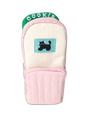 Belirtilmemiş Ecrou Cookie Nakışlı Dikey Kalemkutusu Pembe