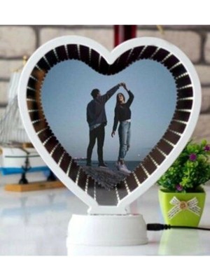 Mudanis Kalp Sihirli Ayna Pil+Usb Beyaz Işık MZ-131