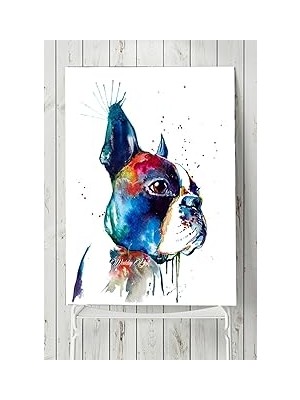 Belirtilmemiş Postermanya (PSTER4863) Sanatsal Köpek Hayvan Posteri (40X60CM)