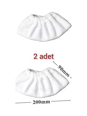 Belirtilmemiş Sinbo Ssc 6418 Buharlı Temizleyici Uyumlu Yedek Mop Paspas Bezi, 2 Adet, 200X90MM