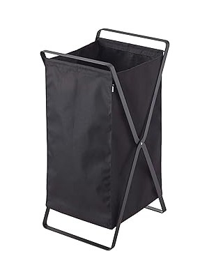 Belirtilmemiş Yamazaki Home Tower Çamaşır Sepeti, Beyaz, Çelik Polyester Polipropilen, Siyah, Tek Beden