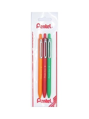 Belirtilmemiş Pentel 0.7 mm Yağ Bazlı Mekanizmalı Roller Kalem - Izee Kir-Yeş-Tur
