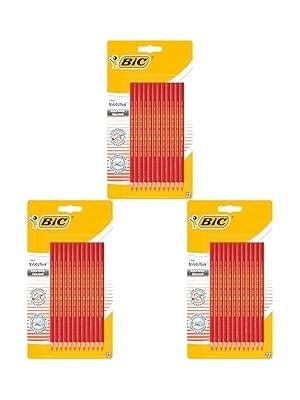 Belirtilmemiş Bic Evolution Kırmızı Kopya Kalemi 12'li Blister,kıymık Oluşturmaz, Çiğnemeye Karşı Dayanıklı, Kola