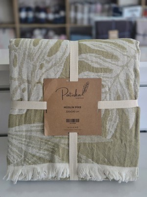 Özlü Tekstil Patiska Dokuma Müslin Tek Pike Çift Kişilik 220X240 Ölçü