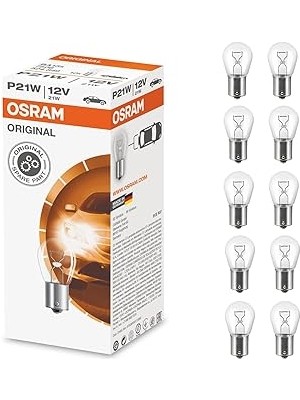 Belirtilmemiş Osram P21W 12V 21W 93 BA15S 7506-10 Adet