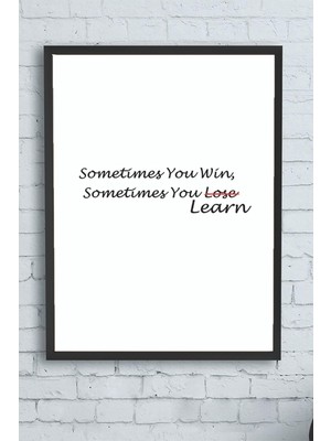 Belirtilmemiş Postermanya (PSTER12475) Win - Learn Girişimcilik Çerçeveli Tablo (50X70CM)