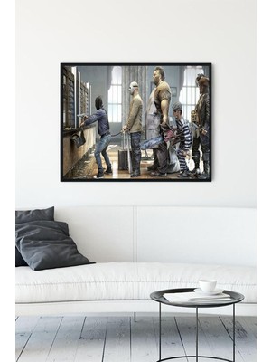 Belirtilmemiş Postermanya (PSTER13348) Soygun Eğlenceli Mizahi Çerçeveli Tablo (40X50CM)