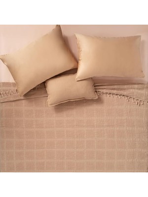 Belirtilmemiş Solıd Kum Rengı Kıng Sıze Tencel - Cotton Pike