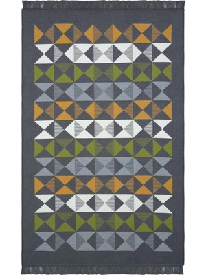 Belirtilmemiş Cool Halı Lovely Koyu Gri Kilim Halı Çift Taraflı Makinede Yıkanabilir Mutfak Balkon Banyo Kilimi