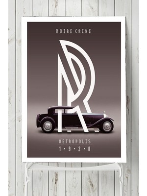 Belirtilmemiş Postermanya (PSTER9358) Vintage Araba Posteri 3 (70X100CM)