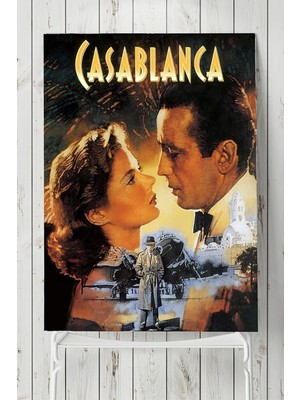 Belirtilmemiş Postermanya (PSTER3438) Casablanca Film Afişi Poster (90X130CM)