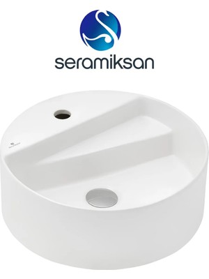 Seramiksan Livello Oval Beyaz Delikli Lavabo 42 Cm A114010H