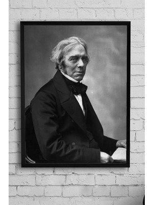 Belirtilmemiş Postermanya (PSTER10982) Michael Faraday Bilimsel Çerçeveli Tablo (50X70CM)