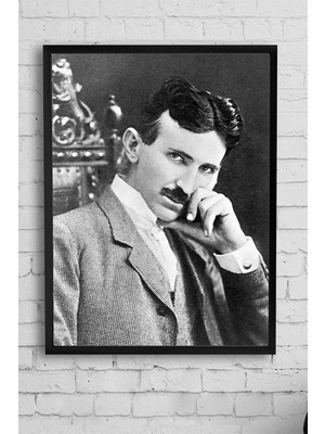 Belirtilmemiş Postermanya (PSTER12845) Nikola Tesla Bilimsel Çerçeveli Tablo 4 (50X70CM)