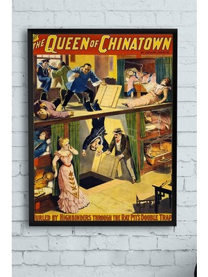 Belirtilmemiş Postermanya (PSTER10541) The Queen Of Chinatown Vintage Çerçeveli Tablo (50X70CM)
