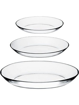 Belirtilmemiş Paşabahçe Invitation Oval Servis Tabağı Takımı 3 Boy