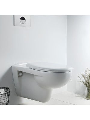 VitrA Arkitekt Asma Klozet 5959L003-0850 + Nuvoplast Soft Kapak Yavaş Kapanan Özellikli