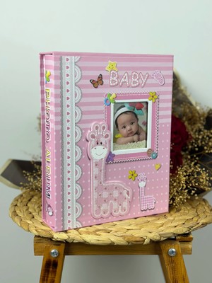 Rabsev RS031 Kutulu Bebek Fotoğraf Albümü 10x15 cm 200 Fotoğraf Kapasiteli Lüks Anı Albümü