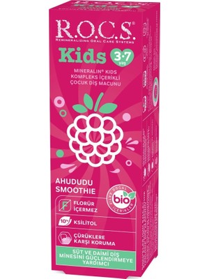 ÖNÇ - PRİME .kids Ahududu Smoothie Tadında Florürsüz Diş Macunu 45 gr