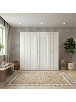 Kenz Life Kenzlife Membran Çamaşır-Kurutma Makinesi Dolabı ve Giysi Dolabı Suyuti Sol Byzbyz Çerçeve 180*170*60 Mebran Kapak Mdf Gövde Banyo