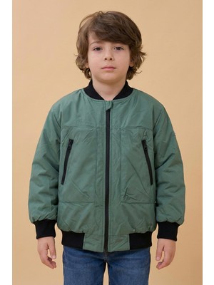 Perendi Armalı Erkek Çocuk Bomber Ceket
