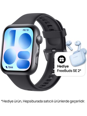 Huawei Watch Fit 5 Akıllı Saat - Siyah, Bluetooth Kulaklık Hediye, Gelişmiş Uyku Takibi, Uzun Pil Ömrü, Ios Android Uyumlu