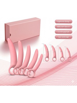Dilatör Set -Konfor Seti – 5 Farklı Boy Pembe