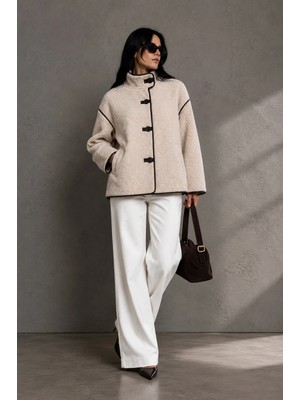 Velmora Leather Premium Hakiki Astragan Derisi Kadın Ceketi