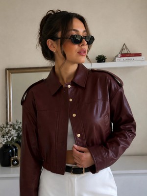 Velmora Leather Hakiki Deriden Kadın Ceket