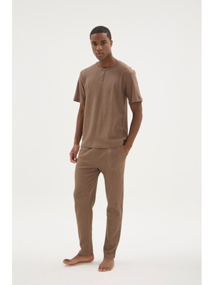 Kly Midi Yaka Pijama Takımı 26151