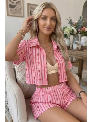 Bella Notte Sweet Strawberry Lounge Şortlu Pijama Takımı