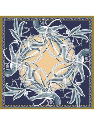 Deserto Fashion İPEK TWİLL EŞARP 2026 Avantgarde serisi Çift Taraflı  %100 İpek   90x90