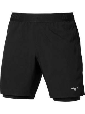 Mizuno Core 7.5 2 In 1 Erkek Şort Siyah